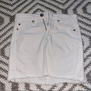 American eagle white Jean skirt